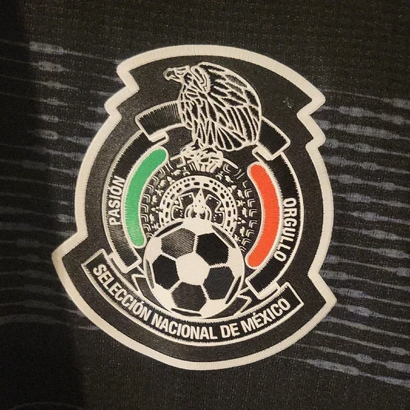 adidas Black Mexico National Team Soccer Jersey with Crest - Picture 2 of 4